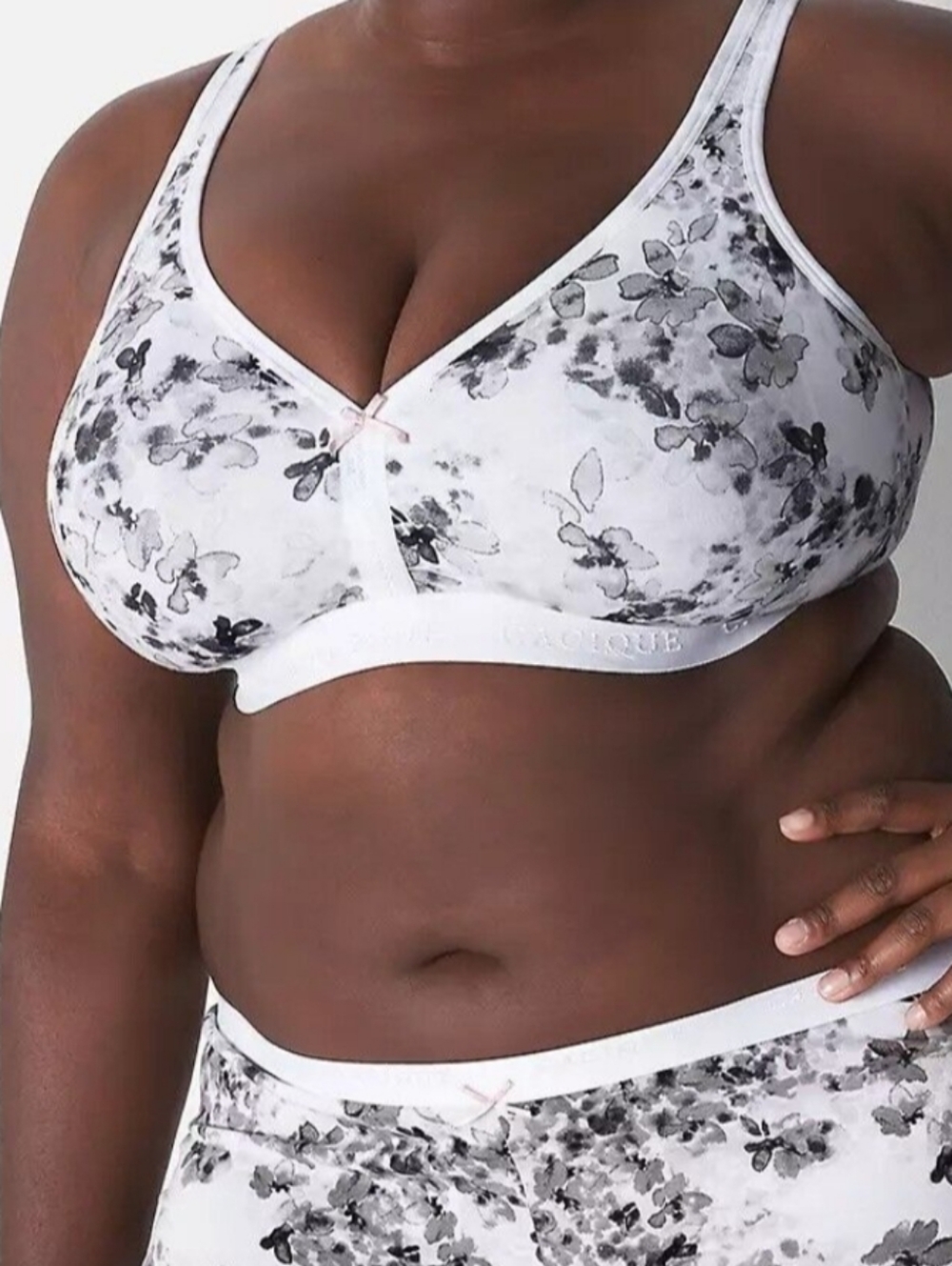 CACIQUE Unlined Full Coverage No-Wire Lane Bryant Floral Bra Sz40F Plus - Picture 13 of 13